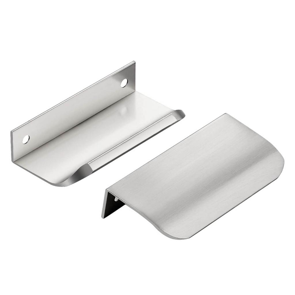 5pcs Cabinet Drawer Knobs set Edge Banding Invisible Handles With Screws For Wardrobe Doors Kitchen Furniture
