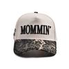 MOMMIN MAMA DAD Outdoor 3D Stickerei Baumwolle Retro Damen Verstellbar Trucker Kappe Lässig Herren Spleißfarbe Baseball Snapback Hüte