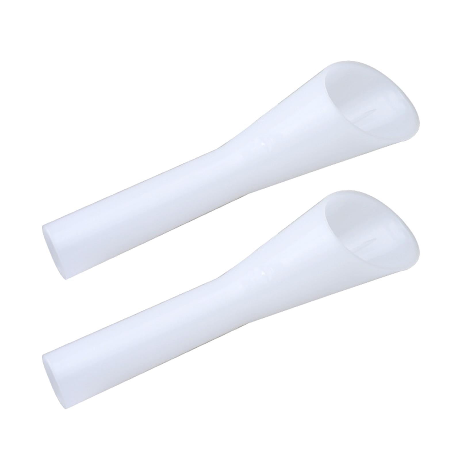 

2Pcs Vehicle Fuels Funnel Vehicle Gas Funnel Fuels Filler Neck Sleeve Fuels Tanks Filler Tube Automotive Gas Funnel White