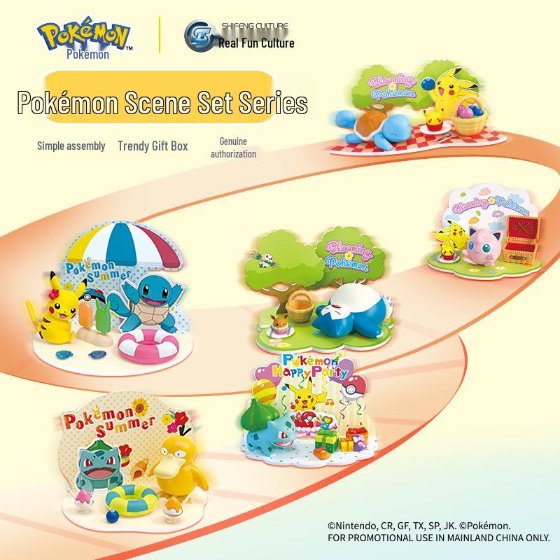 Official Pokémon Psyduck Figurine Scene Set LK2509