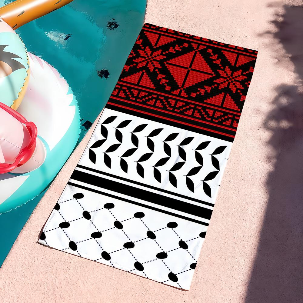 Fashion Hattah Keffiyeh Kufiya Towel For Swim Yoga Gym Quick Drying Soft and skin-friendly Beach Towels All-Season