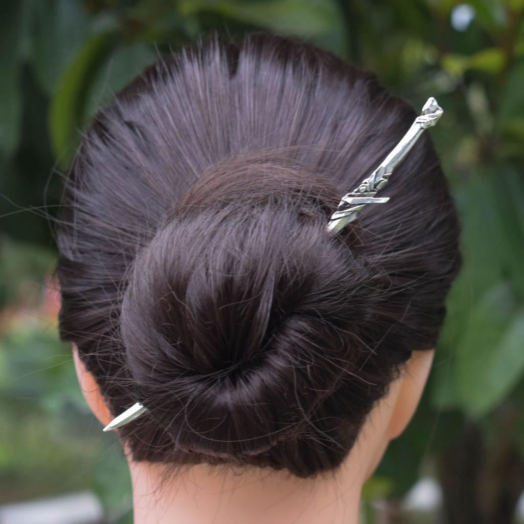16cm Nordic Witch Wiccan Gothic Hair Stick Halloween Hairpin Sword Gift Hair Pin