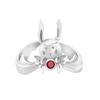 Anime Mo Dao Zu Shi Rabbit Ring Grandmaster of Demonic Cultivation Unisex Adjustable Wei Wuxian Lan Wangji Cosplay Rings Jewelry