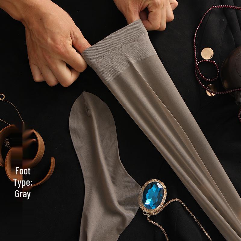 Women's Ultra-Thin Thigh-High Stockings: Non-Slip, Foot-Shaped Heel, Over-the-Knee, Perfect for Autumn