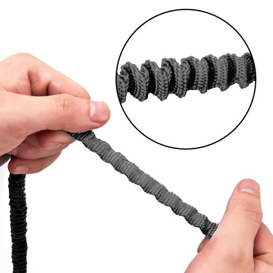 1/2/4Pcs Kayak Paddle Leash Elastic Bungee Strap Lanyard Rope Lightweight Kayak Rod Leash for Boating Fishing Rafting Canoeing