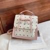Pu Material Casual Backpack With Inner Phone Pocket For Daily Use