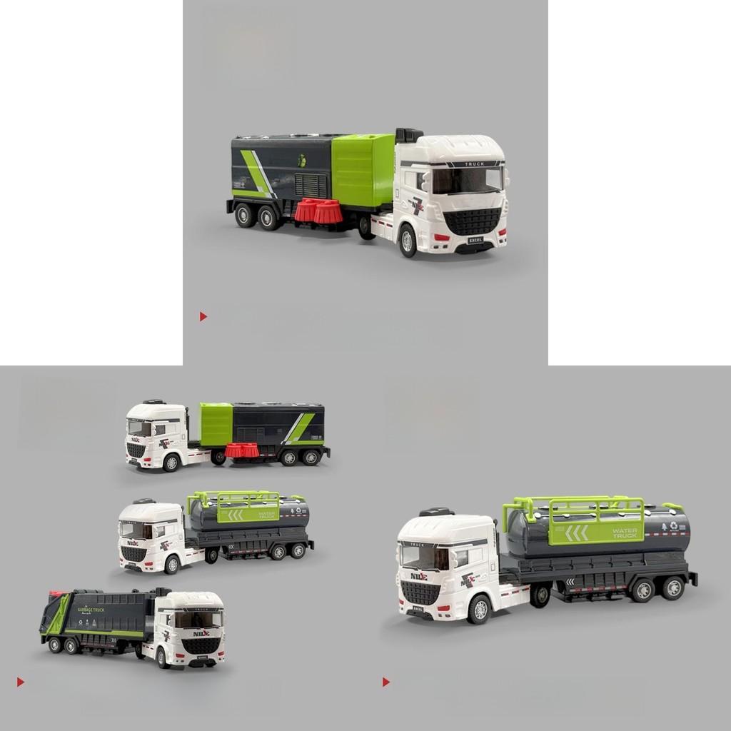 Large Inertia Sanitation Vehicle Toy For Kids With Durable Plastic Construction