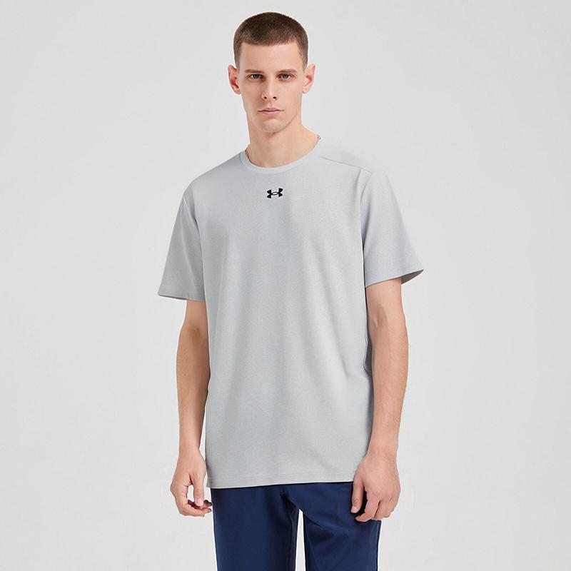 Under Armour Loose Knit Crew Neck Short Sleeve T-Shirt Unisex Tops 24500502-009