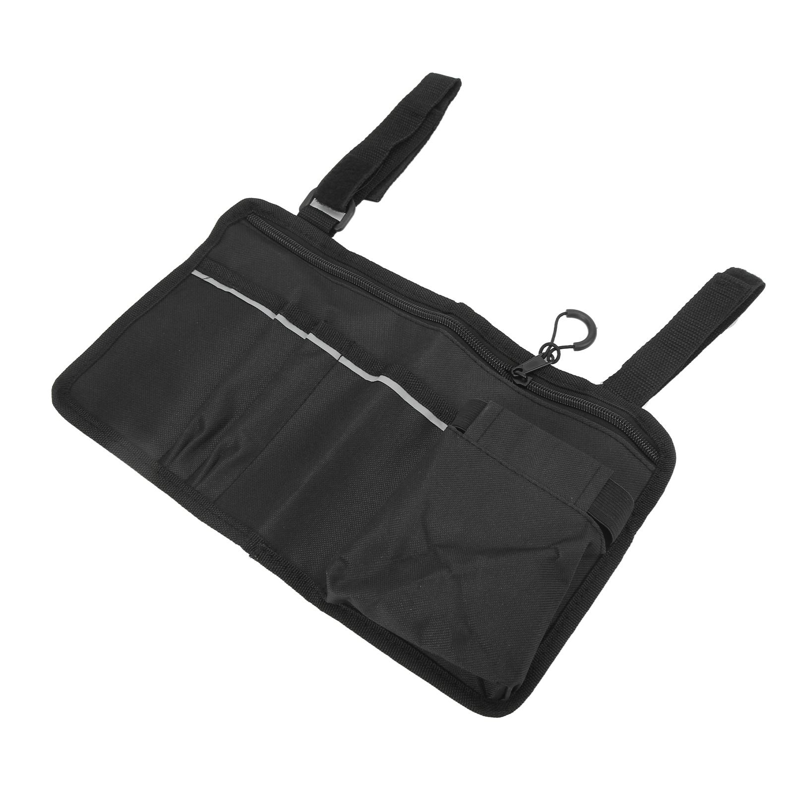 Боковая сумка-органайзер для инвалидной коляски, водонепроницаемая, с множеством карманов, подлокотник, сумка со светоотражающей полосой, ткань Оксфорд для