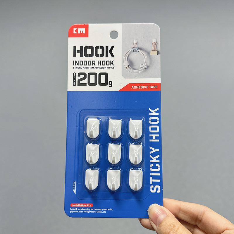 Shape Plastic U Adhesive Hooks Strong Hold Bathroom Kitchen Organization Storage