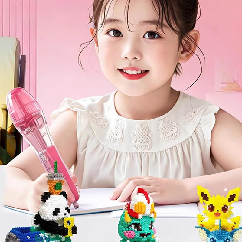 Push Type Rhinestone Art Pen Ergonomic Non Slip Grip Safe Use for Kids DIY Craft Activity Rhinestones Decor
