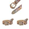 American Style Pu Leather Belt With Irregular Pattern Punk Fashion Accessory For Men