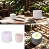 Concrete Candle Cup Silicone Molds for Cement Candle Cup Tealight Holder, Silicone Flowerpots Molds for Home Decoration