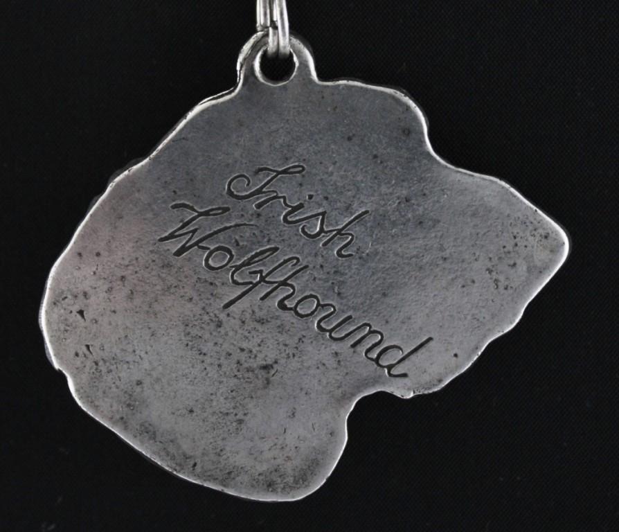 Irish Wolfhound I - Necklace with Dog, Silver-plated Pendant for Dog Fan, Unique Jewelry by Art-Dog Brand