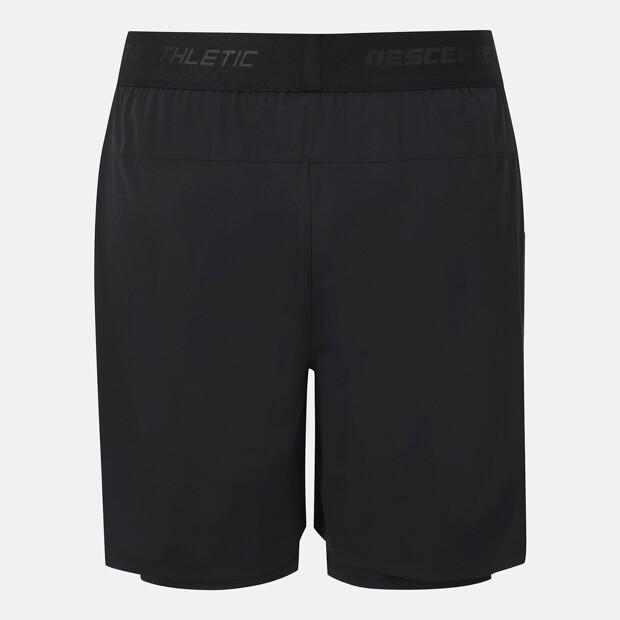 DESCENTE Training 6-Inch Leggings Attached Shorts Black (Sq321Thp81)
