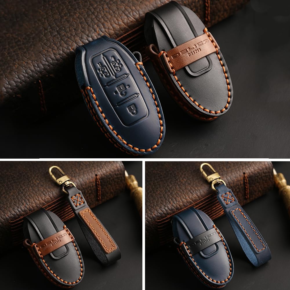 [KOKATO] Mitsubishi Delica Mini B34A B35A B37A B38A Genuine Leather Smart Key Case Key