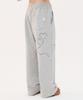AMBLER Emoji Embroidered One-Pleat String Wide Sweatpants Ap904 (Melange)