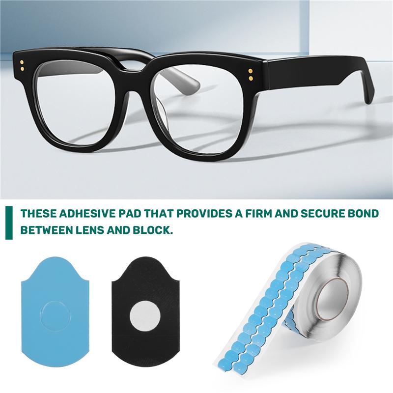 A96I-(1000Pcs/Roll) Blocking Pads Pastilles Adhesives Protecting Lenses Sticker Pad Eyeglasses Lens Edging Pads Optical Accessor