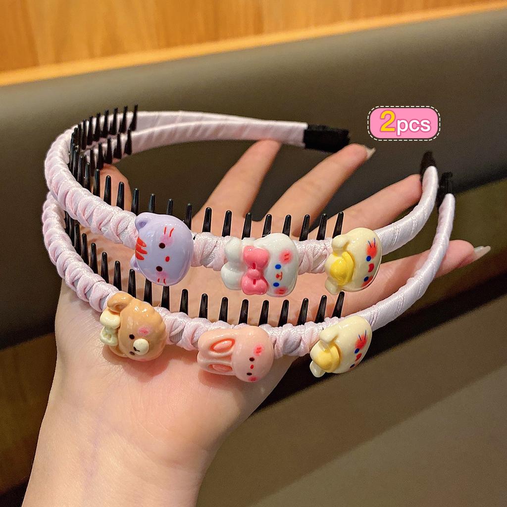 2 adorabili cerchietti a cartoni animati e dolci accessori per capelli