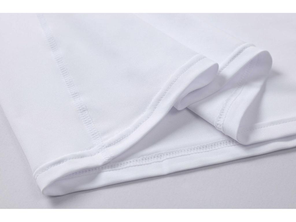 Tricou Sport Super Elastic cu Gât Înalt pentru Bărbați - Uscare Rapidă, Absorbție a Transpirației, pentru Alergare și Fitness Toamnă/Iarnă.