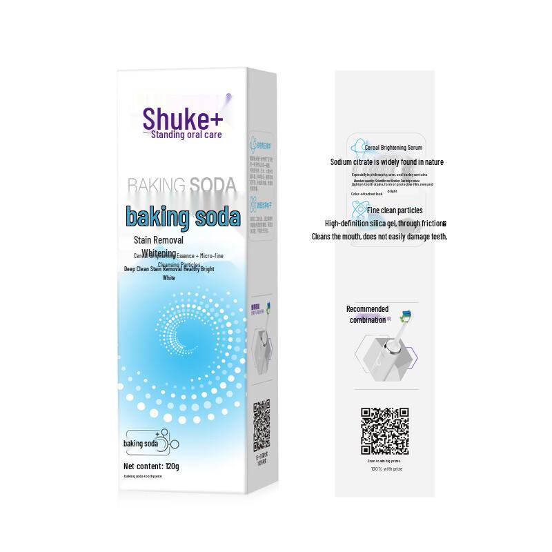 Shuke Baking Soda Whitening & Stain Removal Toothpaste