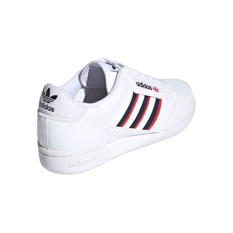 adidas Originals Continental 80 Comfortable Durable Low-Top Kids Sneakers Kids Sneakers White Red Blue FX6088