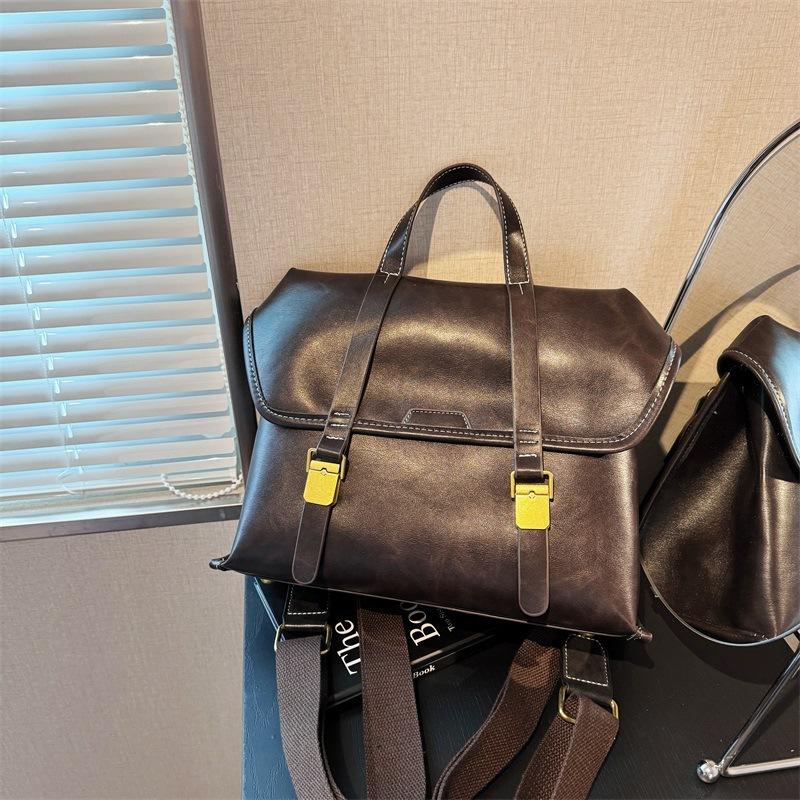 British retro high-end backpack bag women's new college style handbag large-capacity backpack