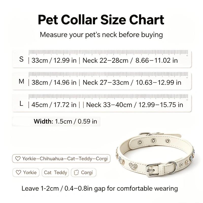 Rhinestone Leather Pet Collars Adjustable Small and Medium Dog Collar Schnauzer Poodle Dachshund Puppy Accesorios Cat Collar