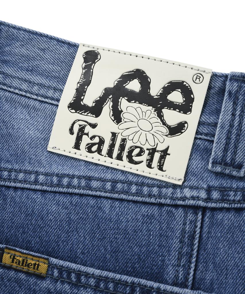 FALLETT [Fallettxlee] Washed Denim Pants Blue