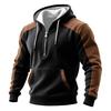 Men's Colorblock Sweatshirt Hoodie Men's Sports Large Size Casual Sweatshirt