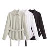 Women's Autumn/Winter 2024 Versatile Poplin Shirt - Three Colors, Long Sleeve