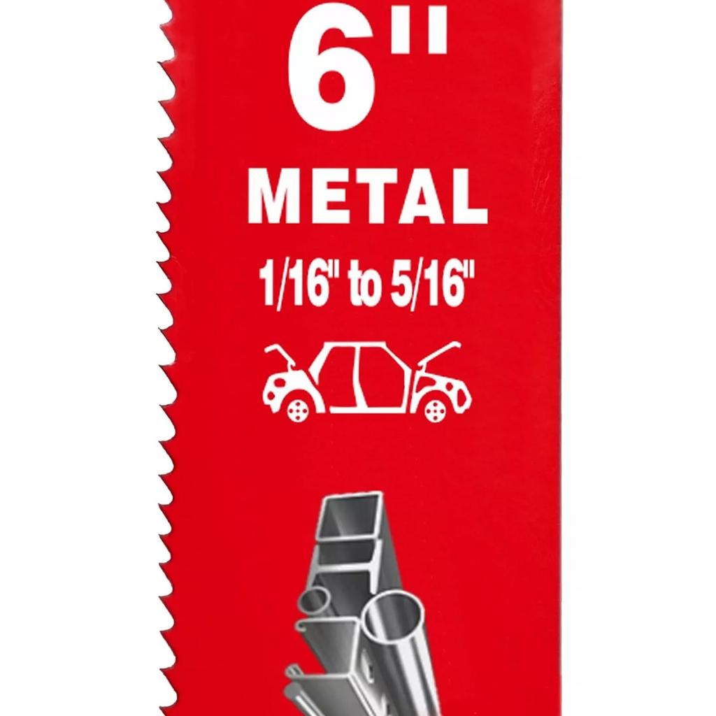 25PC BIM Fast-Cutting Saw Blades - Wood/Metal/Nail-Embedded Reciprocating Horse Blades for Demolition & Construction