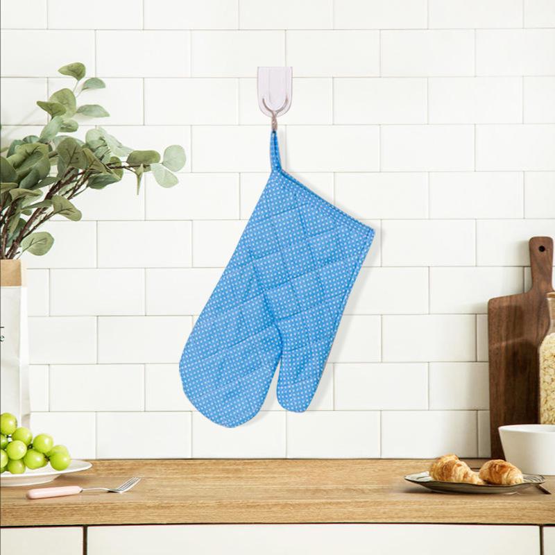 Heat-Resistant Anti-Scalding Kitchen Gloves - Thick Cotton Insulation for Baking