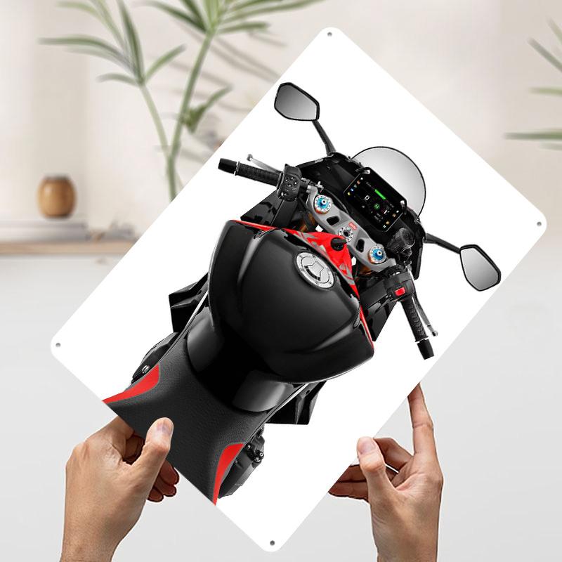 Motorcycle Tuono  Factory Printed Poster Customized Wall Art Retro Vintage Metal Tin Signs for Room Bar Accessories House