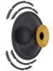 Speaker Parts Kit: Tweeter, Woofer, Spider, Cone, Dust Cap, Diaphragm, Voice Coil, Gauge, Glue (Black/Yellow/White)