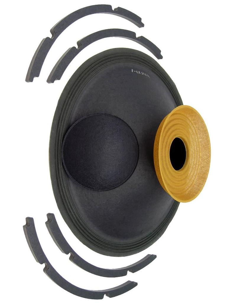 Speaker Parts Kit: Tweeter, Woofer, Spider, Cone, Dust Cap, Diaphragm, Voice Coil, Gauge, Glue (Black/Yellow/White)