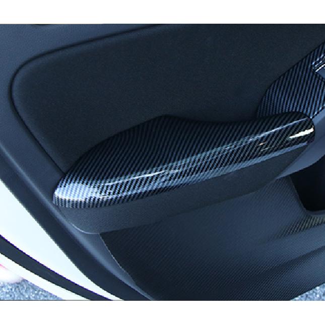 For Honda Civic Sedan  Carbon Fiber Door Armrest cover trim 4pcs