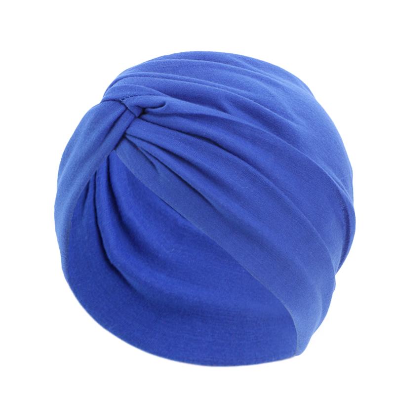Twist Cross Turban Damen Hijab Mützen Einfarbige Muslimische Indien Hijab Damen Haarausfall Chemo Mütze Kopfbedeckung Bandanas Haarschmuck