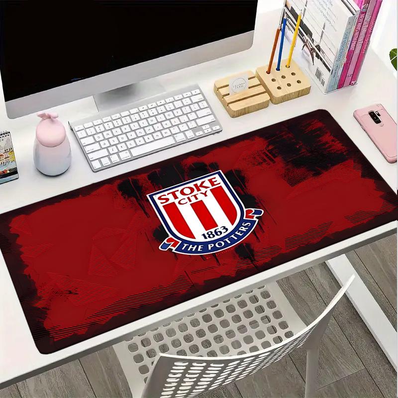 Stoke City Football Club Mouse Pad, Gaming Mouse Pad, Keyboard Pad, Desk Decor for Computer Notebook Fan Gift Birthday Gift