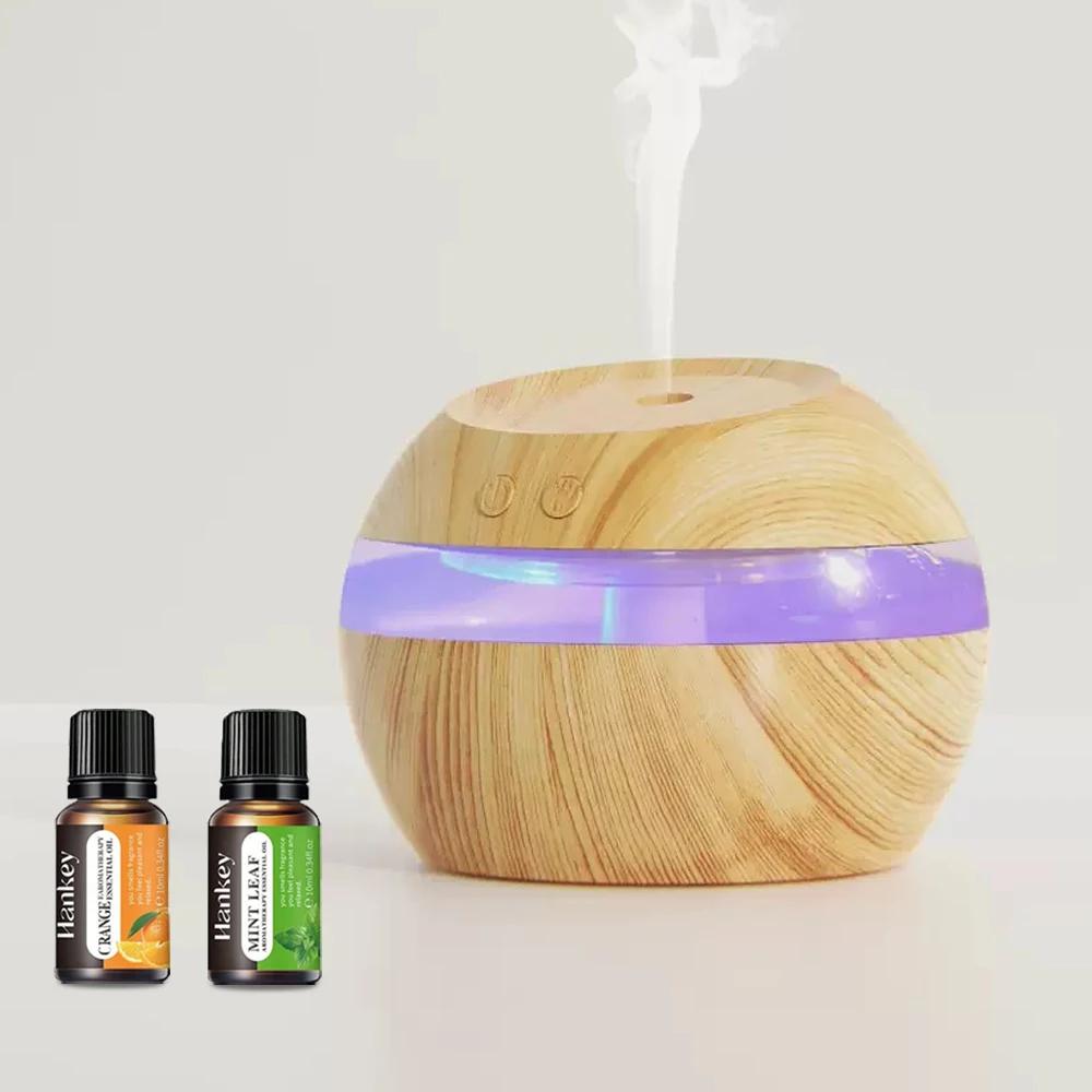 

Стильный аромадиффузор-увлажнитель с текстурой дерева 300 мл USB-диффузор для спокойного и освежающего пространства 300ml