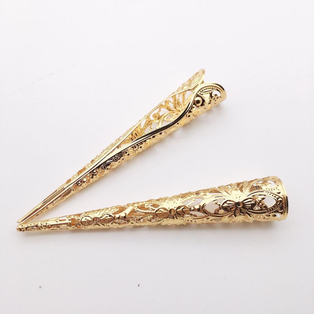 Costume Antique Style Knuckle Rings Nail Rings Set Finger Tip Protection Belly Dance Accessories