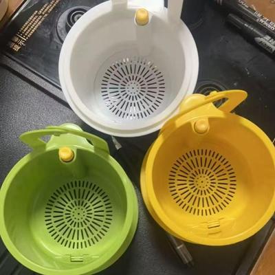Press-Type Multifunctional Hanging Dish Rack & Filter Basket