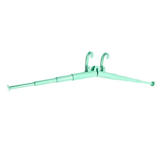 1/3Pcs Telescopic Folding Clothes Hanger Multi-functional Double Rod Design Portable Compact Clothes Drying Rack