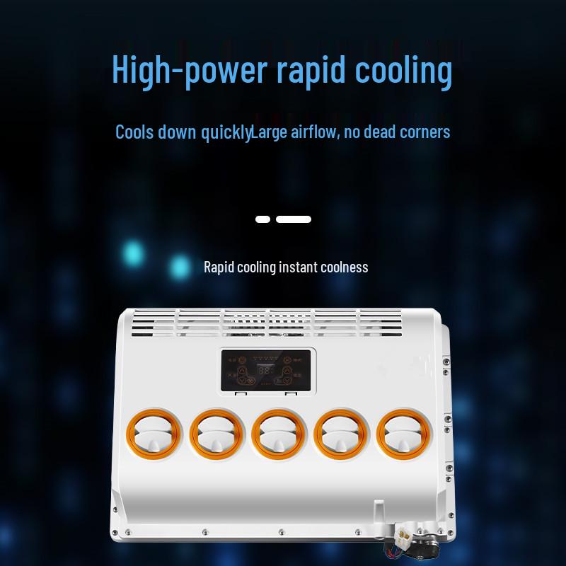 Smart 12V/24V Inverter Air Conditioner for Trucks, Light Trucks, Excavators, and Engineering Vehicles