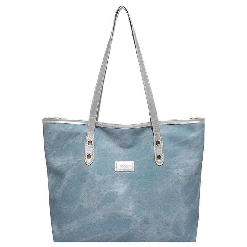 

Fashiable Versatile Handle Bag Korean Versi Large Capacity Shoudle Bag for Work and Commuting Tote Bag синий
