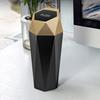Car Trash Can with Lid Leakproof Car Dustbin Diamond Shape Waterproof Garbage Bin Mini Trashcan Car Vehicle Waste