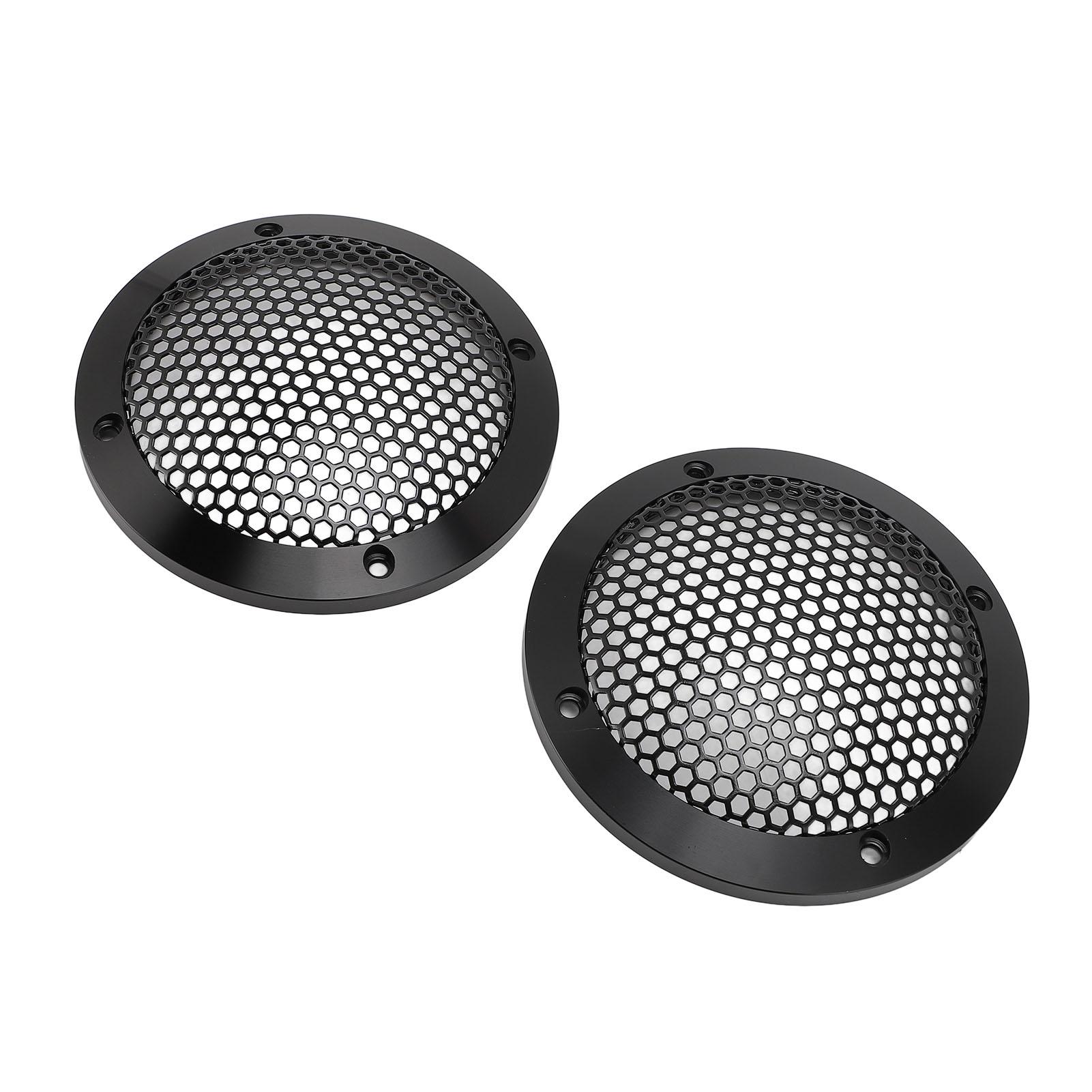 

2PCS Ceiling Speaker Grill Cover 92mm Iron Aluminum Round Speaker Mesh Cover Grille Protector for Home Theater Car