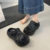 Flower hole shoes women's summer wear new breathable puffs fashionable versatile thick-soled beach bag head cool slippers