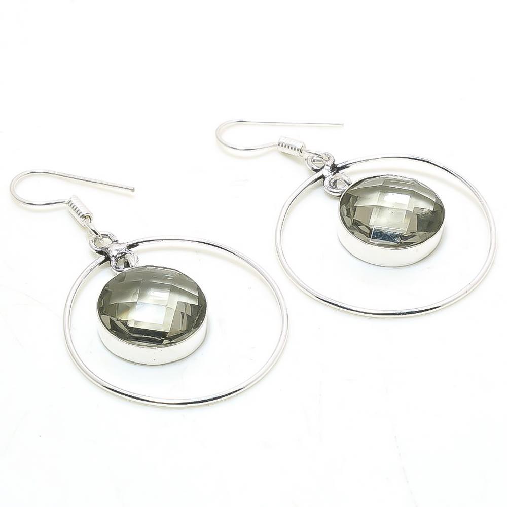 

Alexandrite Round Shape Gemstone Drop Dangle Jewelry Earrings 2.10 J8Z40