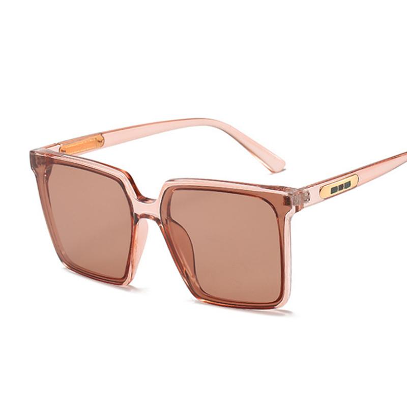 Vintage Big Frame Square Sunglasses Women Retro Fashion Oversized Gradient Black Mirror Sun Glasses for Female